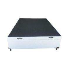 Cama Box Baú Casal Linhão Branco Com Pistão A Gás