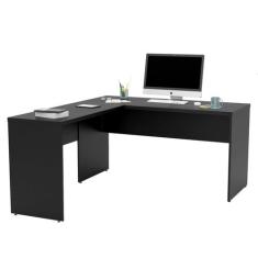 Mesa De Canto Em L Para Escritório 1.60x1.50 Tampo 30mm - NetMobil, Pr