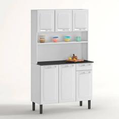 Kit Cozinha Rose Compacta Itatiaia Em Aço 6 Portas 1 Gaveta Branca I3G1-105