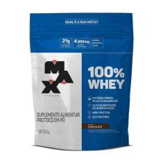 Whey 100% max titanium - chocolate - refil 900g, 1, 900g, Chocolate