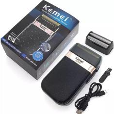 Barbeador Kemei KM-2024, Corte e Acabamento Profissional com Potência 