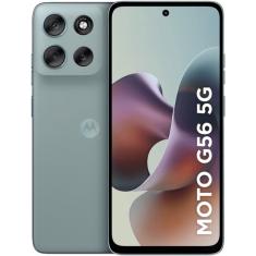 Smartphone Motorola Moto G56 5G  256GB 24GB 8GB RAM+16GB RAM Boost e 50MP Sony Lytia 600 AI Camera Ultrarresistência Militar IP68 + IP69 - Cinza