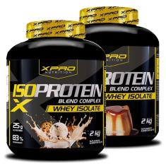 Kit 2x Whey Iso Protein Blend Complex  Isolado 2Kg - XPRO-Unissex