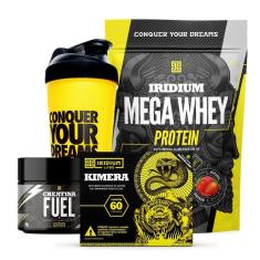 Whey Protein Mega + Kimera Thermo + Creatina Fuel 150g + Coqueteleira-Unissex