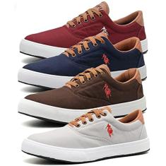 Kit 4 Pares Tenis Masculino Sapatenis Polo Street em Cadarço