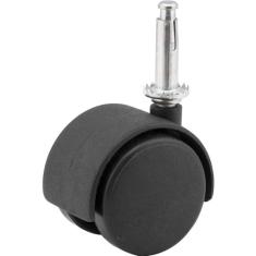 Rodízio Giratório Duplo Leve 2", De Nylon, Preto, Com Cone, Vonder.