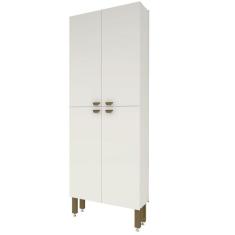 Armário de Cozinha Torre Modulado 4 Portas Branco - RosaFor - Gelius M