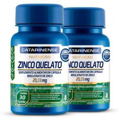Kit 2 Zinco Quelato Catarinense 30 cápsulas