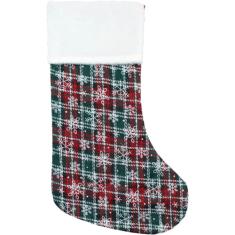 Enfeite Natalino Meia De Natal Decorativo Artesanal De 45cm