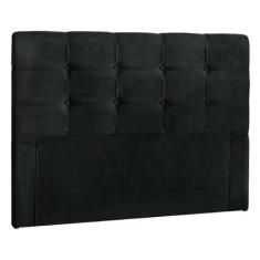 Cabeceira Queen 160cm Daiana Suede Preto ID Milani Store - Idelfonso, 