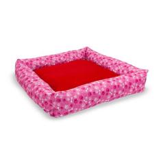 Cama Pet Para Cães e Gatos 60x60cm c/ Zíper Caminha Pet Lavável com Fu