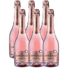 Espumante Garibaldi Moscatel Sem Alcool 750ml Kit 6 unidades