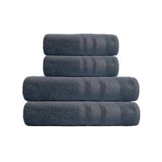 Jogo de Toalhas Macias Diana 4 Peças (2 Banho + 2 Rosto) - Bella Enxov