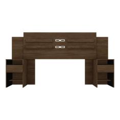 Cabeceira Casal 216cm Triunfo 9590 Ébano Touch Demóbile, Ébano Touch