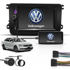 Kit Central Multimidia 2 Din Mp5 Bt Espelha Volks Jetta G7 - First Opt
