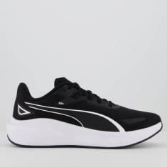 Tênis Puma Skyrocket Lite Preto e Branco, 40