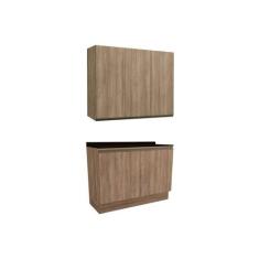 Cozinha Modulada Completa Maxxi 3 Peças (1Aéreo+1Balcão+1Complemento) 