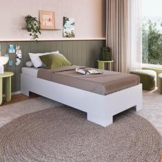 Cama de Casal Box com Estrado Fixo 140 Xangai - Art in Móveis