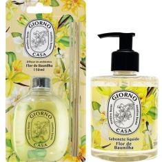 Kit Aromatizador Difusor De Ambiente + Sabonete Líquido Giorno Casa fr