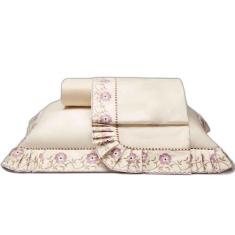 Jogo De Cama Lençol Versatil Queen 4 Peças - Palha - Casa Show Enxovai