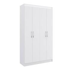 Armário Multiuso Dueto 4 Portas 8 Prateleiras 5000 Branco - Doripel