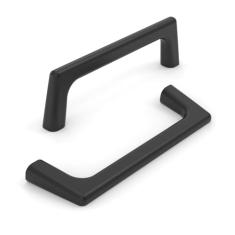 KNOKLOCK Pacote com 10 puxadores de armário de cozinha 3,75 polegadas (96 mm) puxadores de armário de cozinha preto fosco puxadores de gaveta para armário guarda-roupa