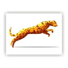 Quadro Decorativo Pantera Mosaico Salas Quartos Paisagem