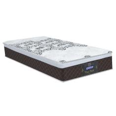 Colchão Box Solteiro 88cm Molas Ensacadas Soft Pillow New York Marrom - Gazin