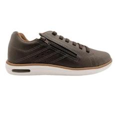 Tenis Casual BRSport Cadarço Elastico Ziper e Amortecedor-Masculino