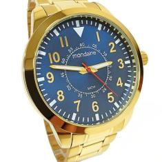 Relógio Mondaine Masculino Analógico Dourado 99138GPMVDE2, Dourado