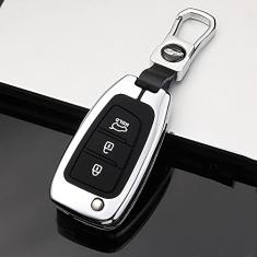 TPHJRM Porta-chaves do carro Capa Smart Zinc Alloy Key, apto para Hyundai Elantra Solaris 2016 2017 2018, Car Key Shell ABS Smart Car Key Fob