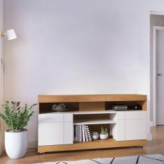 Rack para Tv até 47 Polegadas 2 Portas 4 Nichos Yara Freijó / Off White