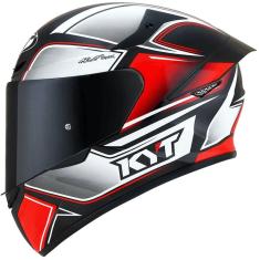 Capacete KYT TT Course Tourist Vermelho Preto