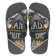 Chinelo Cartago Infantil Dakar Preto/Cinza