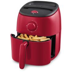 Fritadeira Elétrica AirFryer 2.6L com Frigideira Antiaderente e Desligamento Automático, 1000W, 110V, DASH DCAF200GBRD02, Vermelho