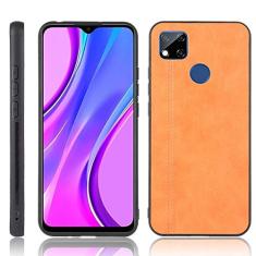 Capa adequada para Xiaomi Redmi 9C, capa de celular estilo couro, proteção robusta 360° protege seu telefone capa de cor retrô para Xiaomi Redmi 9C