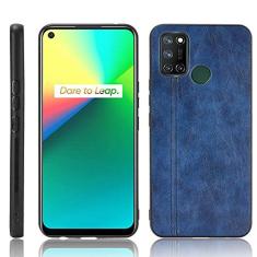 Capa adequada para Oppo Realme 7i, capa de celular estilo couro, proteção robusta 360° protege seu telefone capa de cor retrô para Oppo Realme 7i