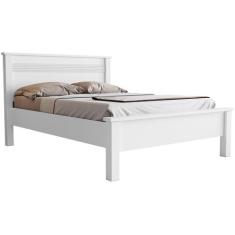 Cama de Casal Conquista Móveis Barcelona Branco, Branco