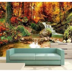 Papel de Parede - Paisagens Cachoeira 3D 1M² na 038 - Voce Decorando