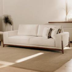 Sofá Fixo Magnus 3 Lugares Luxo 1,90m - Castellar Móbile