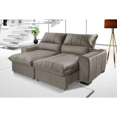 Sofá Dubai Retrátil Reclinável Com Molas Ensacadas 2,05m - Essencial E