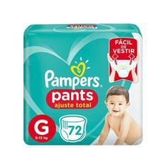 Fralda Pampers Pants Ajuste Total G com 72 Unidades 