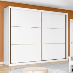 Guarda-roupa Casal 2 Portas de Correr 6 Gavetas Toronto Plus 100% MDF 