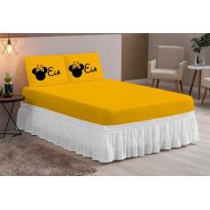 Jogo de lençol lgbt ela ela miney com elastico casal queen 3 peças - T