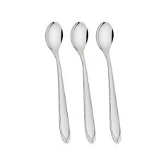 Conjunto de Colheres para Refresco Tramontina Aço Inox e Detalhes no C