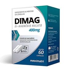 Dimag Dimalato de Magnésio 400mg 60 Cápsulas Maxinutri