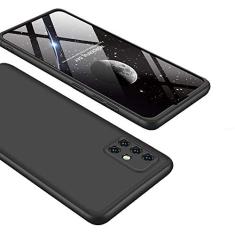 Capa Capinha Anti Impacto 360 Para Samsung Galaxy A71 com Tela de 6.7 Polegadas Case Acrílica Fosca Acabamento Slim Macio - Danet (Preto)