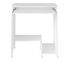 Mesa Escrivaninha Para Computador Com Prateleira Retrátil Pixel Branco