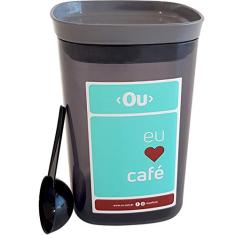 Pote Hermético Café Porta Mantimentos Pote Plástico 1 litro OU Chumbo