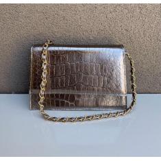 Bolsa Mini feminina Ombro Lateral Mão Alça Corrente - sem marca, Chumb